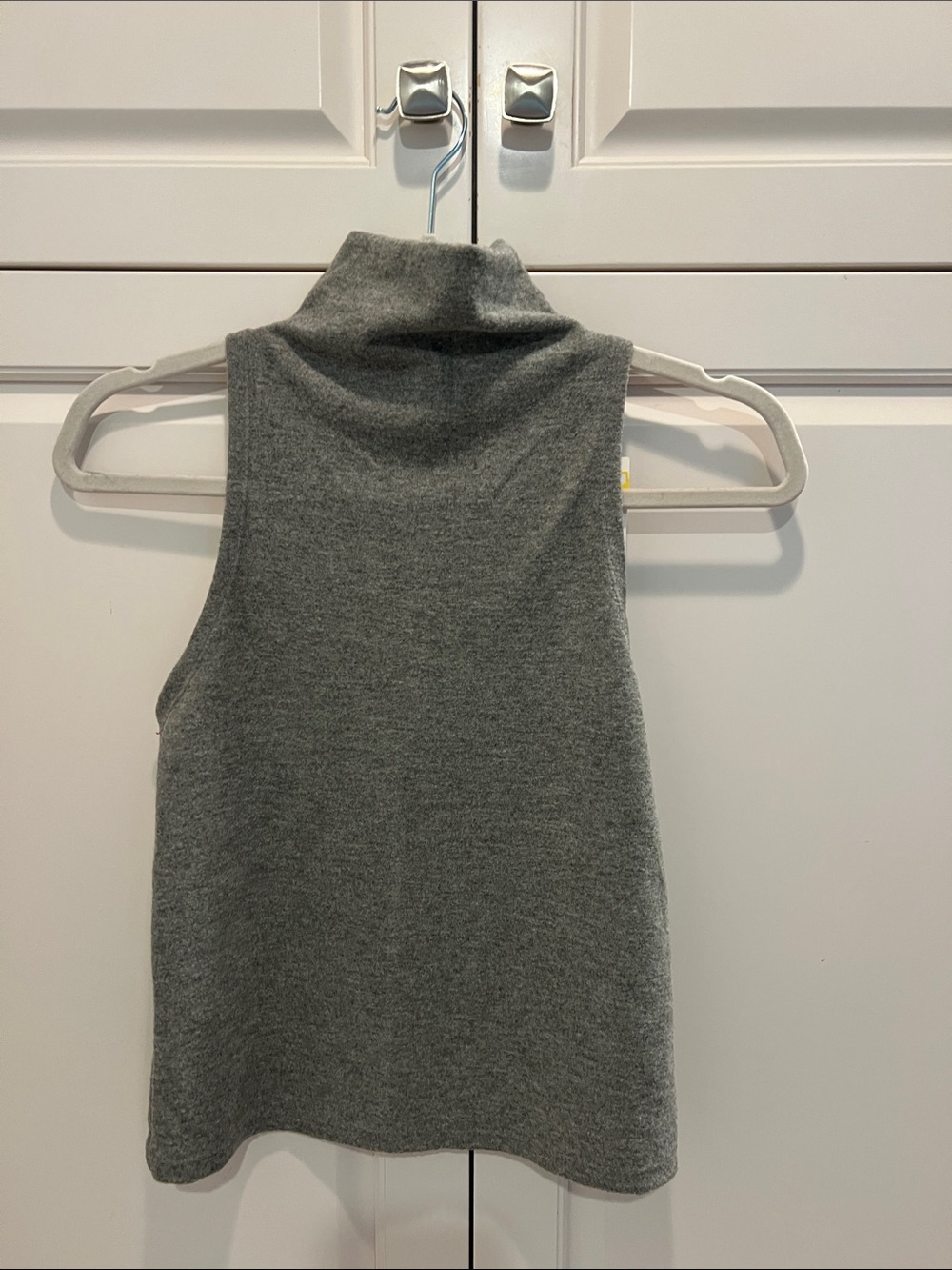 a new day Sleeveless Turtleneck Sweater Top - Gray